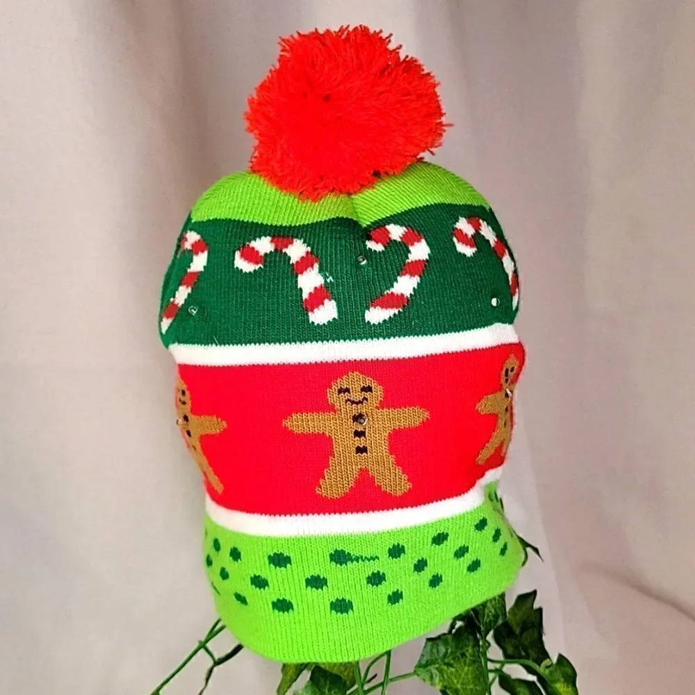 Ugly Christmas Hat. Lights Up. OSFA. Like New.